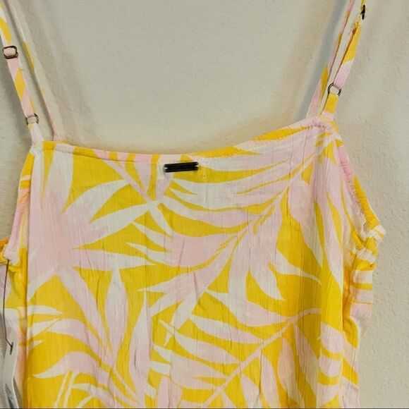 Billabong women's Yellow/White Morning Light Halter Top Size Large NWT - Picture 7 of 9